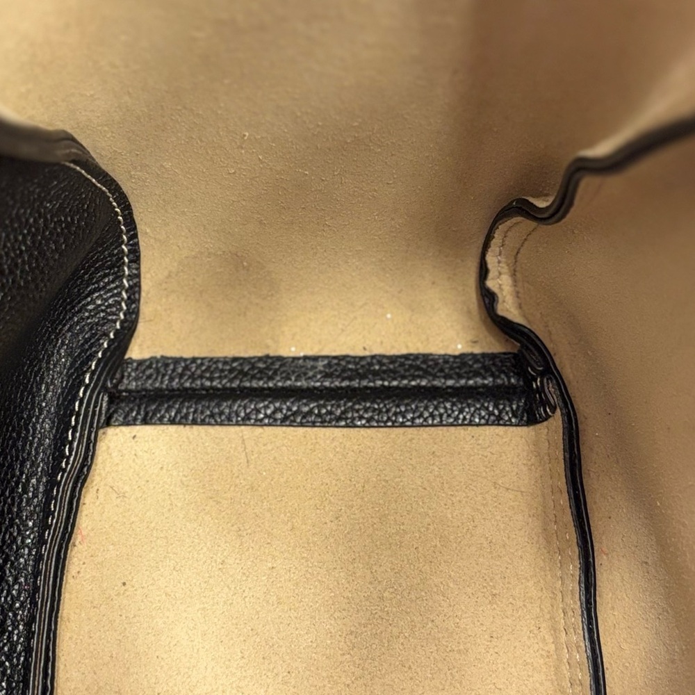 TORY BURCH ROMY SUEDE BUCKET BAG- IN BLACK - Picture 7 of 10